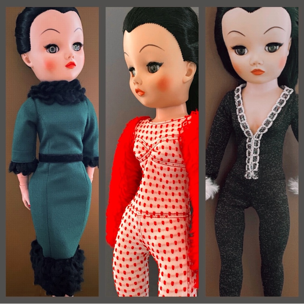 Bundle OOAK Fur-rocious Suits Fit Vintage Uneeda Dollikin 19”-20” Doll